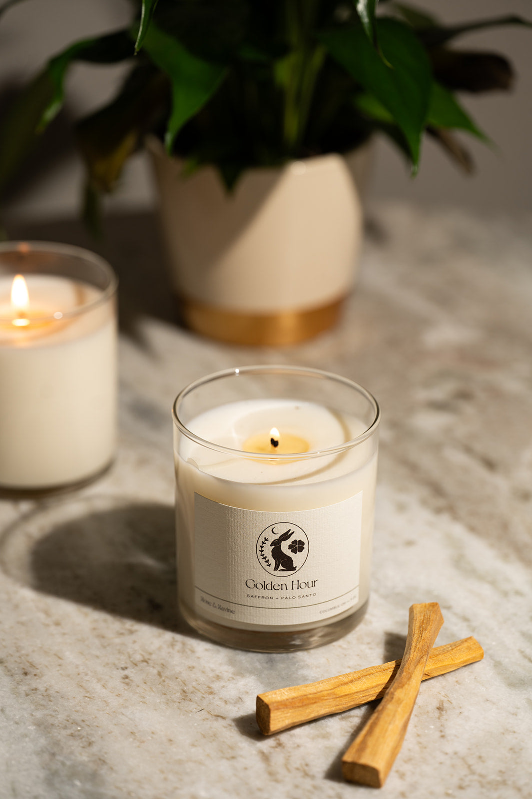 Golden Hour Candle, Rose and Ravine